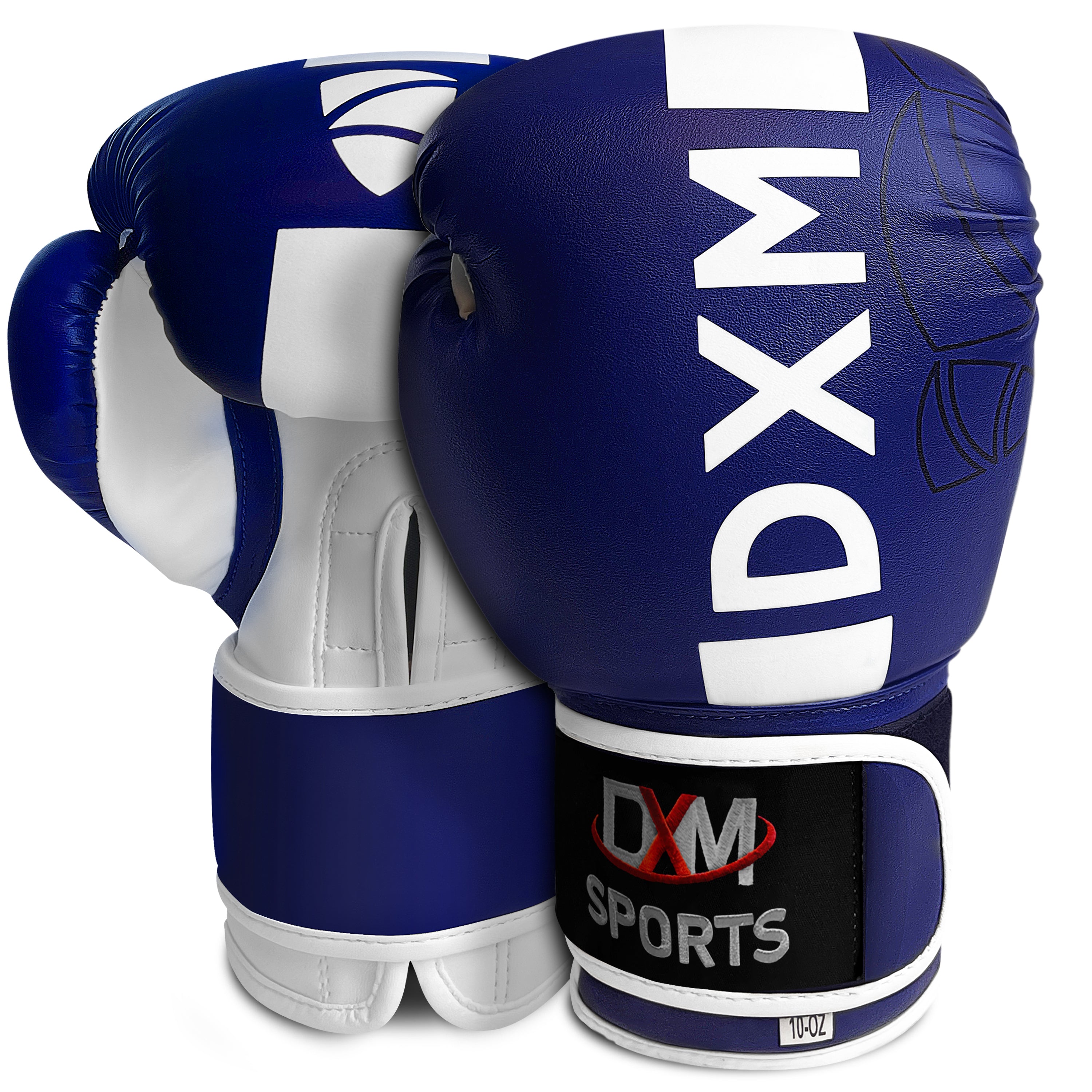 DXM Premium Boxing Gloves for Men & Women Blue & White