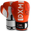 DXM Premium Boxing Gloves for Men & Women - Orange & White 1 image