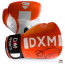 DXM Premium Boxing Gloves for Men & Women - Orange & White 2 image