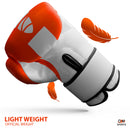 DXM Premium Boxing Gloves for Men & Women - Orange & White 5 image