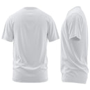 DXM SPORTS Unisex White Crew Neck T-Shirts for Gym - Breathable, Comfortable 2 image