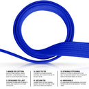 DXM SPORTS Karate Belts Martial Arts Uniform Ranking Belts for Kids & Adult - Blue 2 image