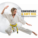 DXM SPORTS Karate Belts Martial Arts Uniform Ranking Belts for Kids & Adult - Yellow 22 image