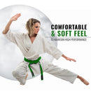 DXM SPORTS Karate Belts Martial Arts Uniform Ranking Belts for Kids & Adult - Green
 10 image