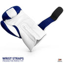 DXM Premium Boxing Gloves for Men & Women - Blue & White 3 image