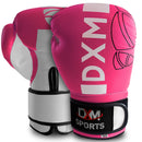 DXM Premium Boxing Gloves for Men & Women - Pink & White 1 image