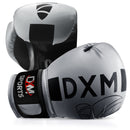 Guantes de boxeo DXM Premium para hombres y mujeres - plateados y negros 2 image