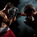 Guantes de boxeo DXM Premium para hombres y mujeres - plateados y negros 7 image