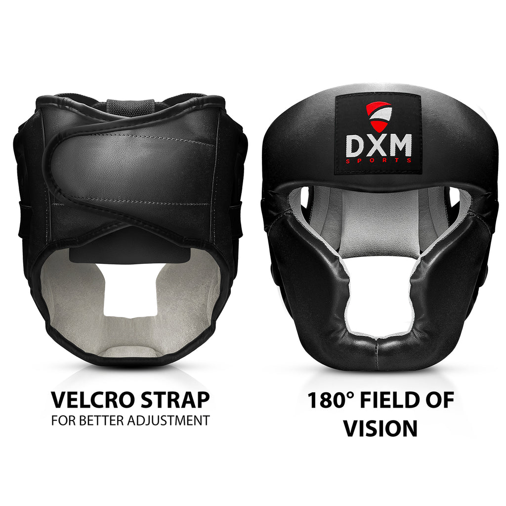 DXM Boxing Head Guard - Boxing Training Sparring Headgear