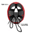 DXM Sports Open Face Boxing Headgear PU Leather Boxing Head Guard for MMA Training Sparring Kickboxing - Red 21 image