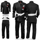DXM SPORTS Kids Brazilian Jiu Jitsu Gi Shoyoroll Style BJJ Training Suit for Boys & Girls - Black 1 image