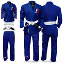 DXM SPORTS Kids Brazilian Jiu Jitsu Gi Shoyoroll Style BJJ Training Suit for Boys & Girls - Blue 6 image