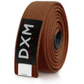 DXM Sports Brazilian Jiu-Jitsu BJJ Belts 100% Cotton Martial Arts Rank Belt - Brown