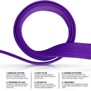 DXM Sports Brazilian Jiu-Jitsu BJJ Belts 100% Cotton Martial Arts Rank Belt - Purple 27 image