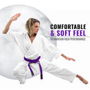 DXM Sports Brazilian Jiu-Jitsu BJJ Belts 100% Cotton Martial Arts Rank Belt - Purple 30 image