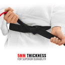 DXM Sports Brazilian Jiu-Jitsu BJJ Belts 100% Cotton Martial Arts Rank Belt - Black 3 image