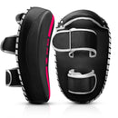 DXM Sports Muay Thai Pads PU Leather Curved Kickboxing Training Strike Shield Pink/Black  1 image