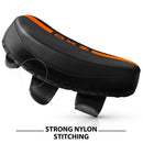 DXM Sports Muay Thai Pads PU Leather Curved Kickboxing Training Strike Shield Orange/Black  5 image