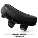 DXM Sports Muay Thai Pads PU Leather Curved Kickboxing Training Strike Shield Green/Black 5 image