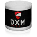 DXM Sports Boxing Hand Wraps Tape Semi Elastic Wrist Protection Bandage Adult 4.5 Meter (450cm) - White