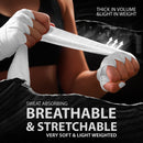 DXM Sports Boxing Hand Wraps Tape Semi Elastic Wrist Protection Bandage Adult 4.5 Meter (450cm) - White 18 image