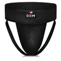 DXM SPORTS Boxing Groin Protector Men for Kickboxing, Taekwondo Sparring Gear, Muay Thai, Martial Arts Training - Black