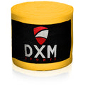 DXM Sports Boxing Hand Wraps Tape Semi Elastic Wrist Protection Bandage Adult 4.5 Meter (450cm) - Yellow