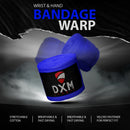 DXM Sports Boxing Hand Wraps Tape Semi Elastic Wrist Protection Bandage Adult 4.5 Meter (450cm) - Blue 23 image