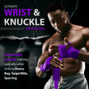 DXM Sports Boxing Hand Wraps Bandage Adult 4.5 Meter (450cm) - Purple 49 image