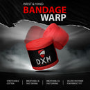 DXM Sports Boxing Hand Wraps Tape Semi Elastic Wrist Protection Bandage Adult 4.5 Meter (450cm) - Red 32 image