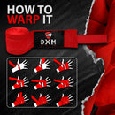 DXM Sports Boxing Hand Wraps Tape Semi Elastic Wrist Protection Bandage Adult 4.5 Meter (450cm) - Red 37 image