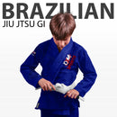 DXM SPORTS Kids Brazilian Jiu Jitsu Gi Shoyoroll Style BBJ Training Suit for Boys & Girls - Blue 11 image