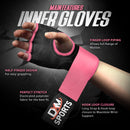 DXM SPORTS Gel Padded Inner Gloves with Hook & Loop Wrist Strap - Pink 28 image