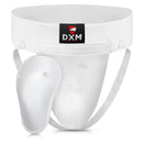 DXM SPORTS Boxing Groin Protector Men for Kickboxing, Taekwondo Sparring Gear, Muay Thai, Martial Arts Training - White 1 image
