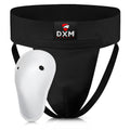 DXM SPORTS Groin Guard Protector with Gel Cup - Black