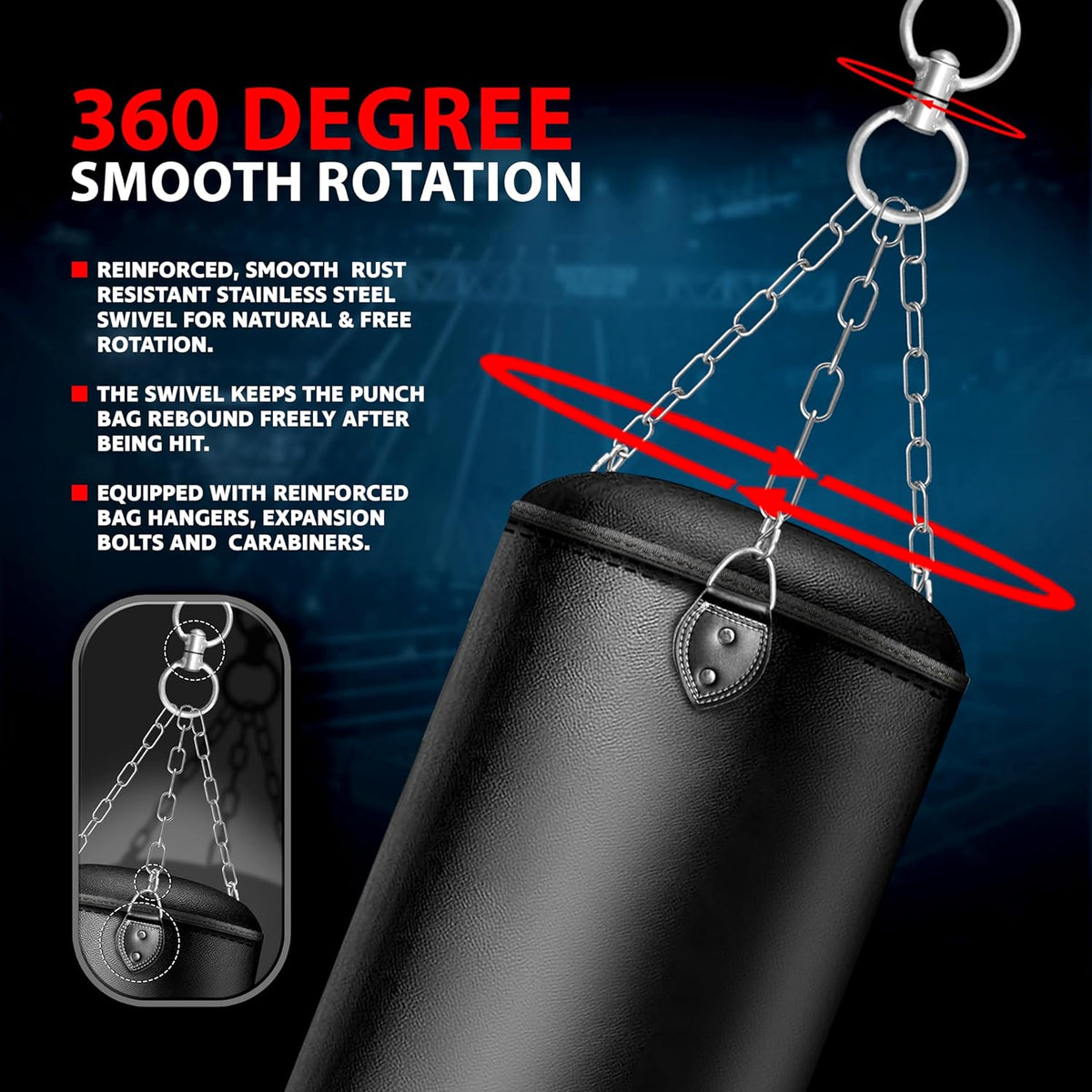 DXM Sports Heavy Duty Punching Bag - Unfilled