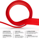 DXM SPORTS Karate Belts Martial Arts Uniform Ranking Belts for Kids & Adult - Red 26 image