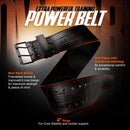 DXM SPORTS Pro Weight Lifting Leather Belt for Olympic Lifters, Crossfitters and Powerlifters 4 image
