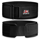 DXM SPORTS Weight Lifting Belt 4" Wide Weight Training Powerlifting Workout Gym Belts - Black 2 image