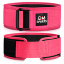 DXM SPORTS Weight Lifting Belt 4" Wide Weight Training Powerlifting Workout Gym Belts - Pink 34 image