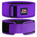 DXM SPORTS Weight Lifting Belt 4" Wide Weight Training Powerlifting Workout Gym Belts - Purple 42 image