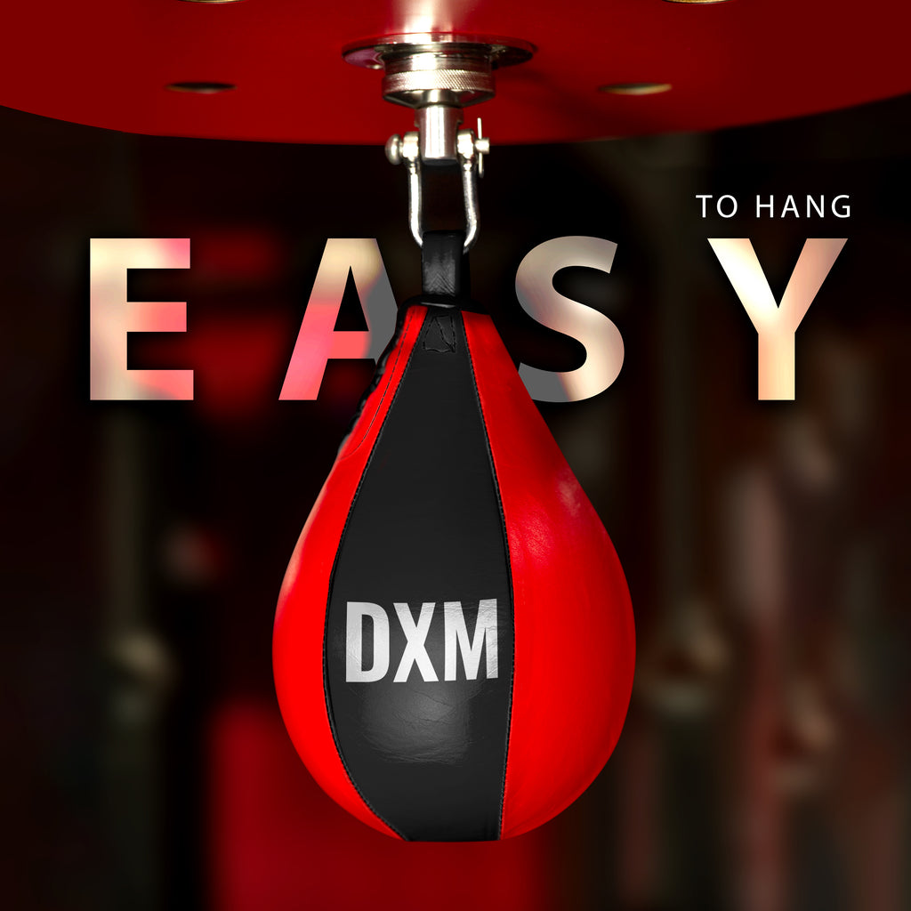 DXM Sports Boxing Speed Bag Leather Speed Punching Ball