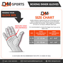 DXM Sports Boxing Inner Gloves Size Chart 14 image