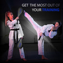 DXM Taekwondo Racket Pad Single Target Mitt Karate Kick Strike Floppy Paddle/Clapper - Black & Blue 8 image