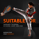 DXM Taekwondo Racket Pad Single Target Mitt Karate Kick Strike Floppy Paddle/Clapper - Black & Orange 9 image