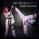 DXM Taekwondo Racket Pad Single Target Mitt Karate Kick Strike Floppy Paddle/Clapper - Black & White 8 image