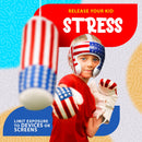 DXM SPORTS Kids Boxing Kit USA Flag Boxing Training Punching Bag, Gloves & Headguard Set 5 image