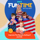 DXM SPORTS Kids Boxing Kit USA Flag Boxing Training Punching Bag, Gloves & Headguard Set 7 image