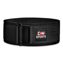 DXM SPORTS Weight Lifting Belt 4" Wide Weight Training Powerlifting Workout Gym Belts - Black 1 image