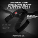 DXM SPORTS Weight Lifting Belt 4" Wide Weight Training Powerlifting Workout Gym Belts - Black 4 image